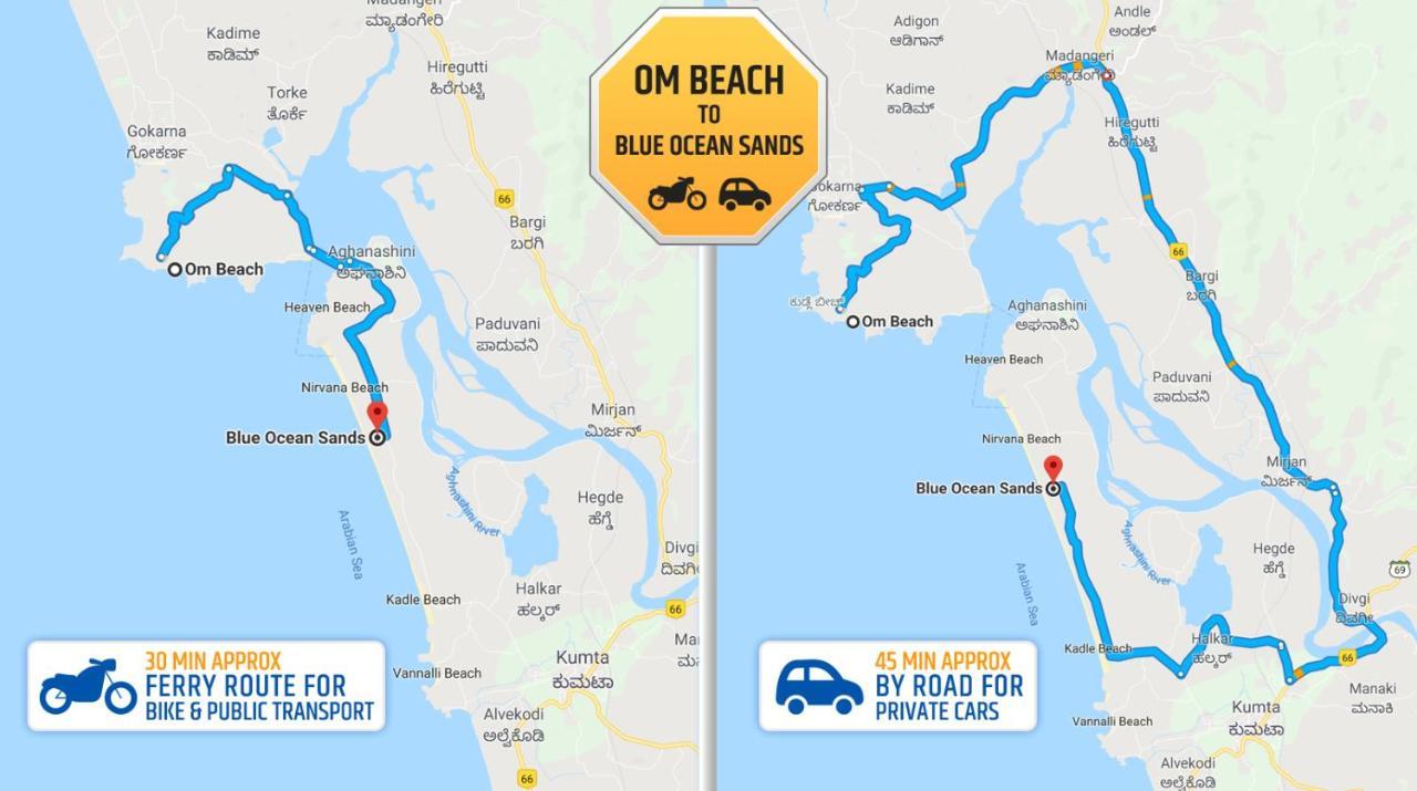 Blue Ocean Sands - On The Beach Kumta Ngoại thất bức ảnh